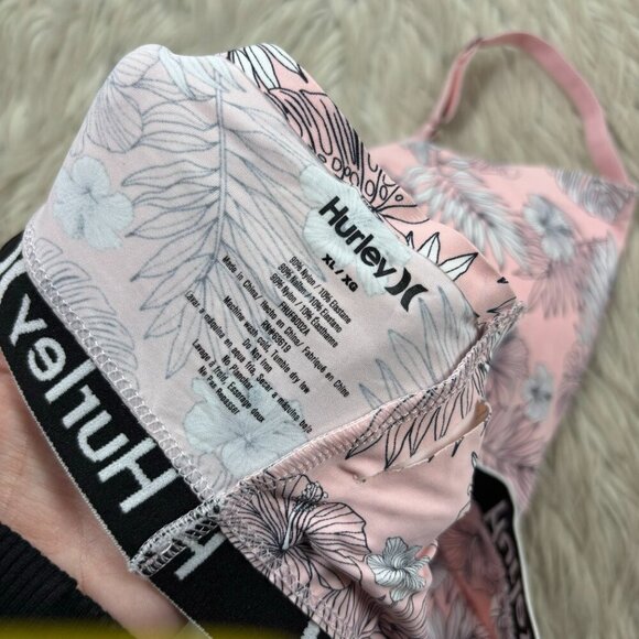 Hurley Floral Strappy Back Pullover Bralette Bra - Picture 4 of 4